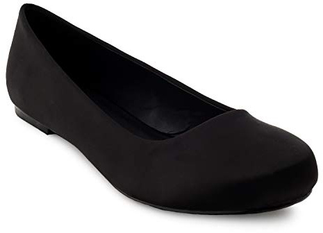 Andrés Machado - Ballerines Classiques pour Femme - AM539 - Mocassins - Ballerines à Talon Plat - Large Choix de Couleurs et de matières - Satin Noir EU 42
