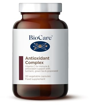 BioCare Antioxidant Complex, 30 Capsules | Vitamin C, Turmeric, Green Tea, Grapeseed, and Bioflavonoids, For Immune and Antioxidant Support