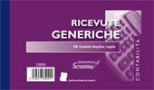 20 BLOCCHI RICEVUTE GENERICHE DUPLICE COPIA CARTA CHIMICA