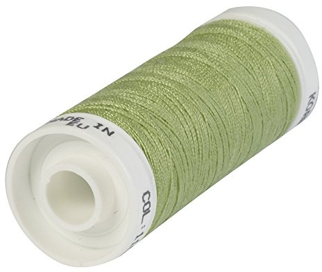 Korbond Bobinas de Hilo de poliéster Verde Lima de 500 m, 5 x 100 m, para máquinas de Coser a Mano, no se Encoge, Ideal para reparación, sastrería, Acolchado, Manualidades, Reparaciones y Adornos