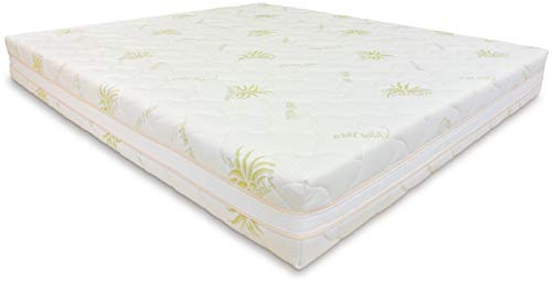 Baldiflex Emporio Materasso Matrimoniale Molle Insacchettate 700 Molle, Fodera Aloe Vera, 140x190cm Altezza 22 cm