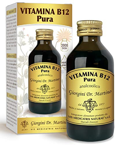 Dr Giorgini Integratore Alimentare, Vitamina B12 Pura Liquido Analcoolico - 100 ml
