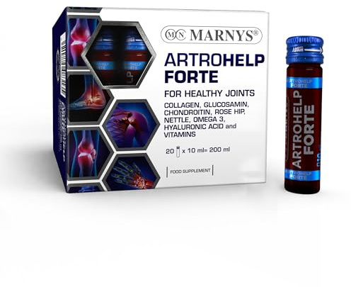 MARNYS Artrohelp Forte con Colágeno Flexibilidad de Huesos y Articulaciones 20 Viales