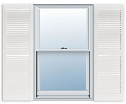 Estándar rejilla exterior vinilo ventana persianas