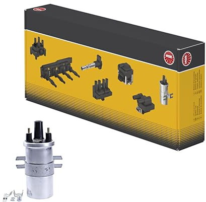 NGK 48308 Zündspule Kompatibel mit VW Golf 2 19E, 1G1 035905105A 13460710 71716152 | Kompatibel mit: AUDI 200 C3 Avant, 200 C3 Stufenheck, VOLVO 740, 740 Kombi, 760, 940, 940 II, 940 II Kombi, 940 Kombi