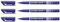 Feinschreiber STABILO sensor® 189, Strichstärke 0,3mm, Gehäuse grau, blau 10 stk