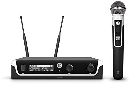 LD Systems U508 HHD - Funkmikrofon System mit Sender/Empfänger und dynamischem Handmikrofon, 823 – 832 MHz + 863 – 865 MHz, schwarz