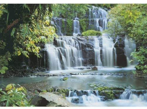 Papier Fototapete - Pura Kaunui Falls - Größe 368 x 254 cm