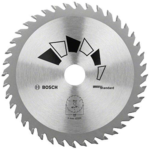 Bosch 1x Kreissägeblatt Standard (Sägeblatt für Holz, Ø 190 x 2.2/1.5 x 20/16 mm, 24 Zähne, ATB, mit 1x Reduzierring 16 mm, Zubehör Kreissäge)