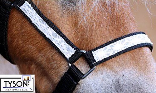 Halfter Fancy Weiß Glitzer Glitzerhalfter Nylon Minishetty Shetty Pony VB WB Tysons !