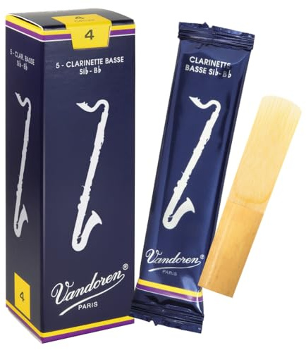 Vandoren Blatt Bass-Klarinette Traditionell Stärke: 4