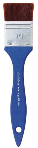 da Vinci 5074 Student Serie Forte Basic Pinsel, melierelastisch synthetisch mit blau mattem Griff, Größe 30