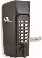 Borg 3130 Digital Metal Gate Lock - Back to Back Keypads (2 Locks) - Black