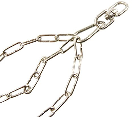 AKTIONA Edelstahl Kette + Seilwirbel für Grill bis Ø 80 cm + 4 Karabiner | Grillrost V2A / Grillclub / deutscher Fachhändler