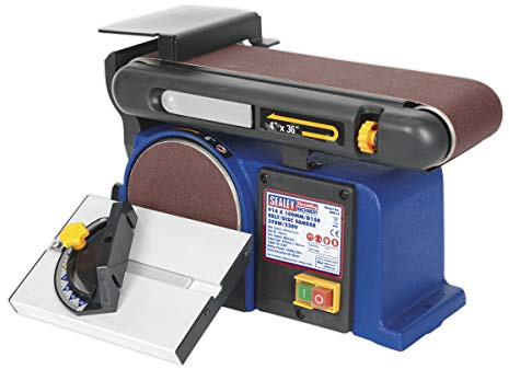 Sealey SM914 - Lijadora combinada de disco y de banda (370 vatios)