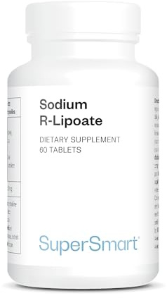 Supersmart - Sodium R-Lipoate (Sel de Sodium de l’Acide R-Alpha-Lipoïque) - Antioxydant | Sans OGM - 60 Capsules Végétariennes