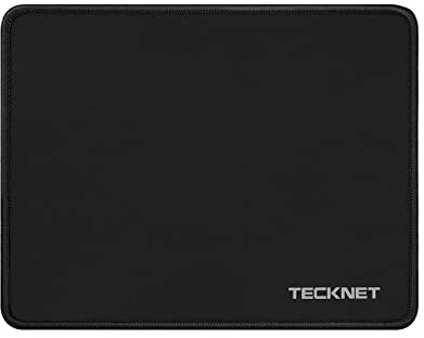 TECKNET Mauspad, 280 x 210 mm Gaming Mousepad mit Wasserdicht und Rutschfester Gummi für PC-Büro, Arbeit, Gaming, Studium, Laptop, Computer, Zuhause-Schwarz