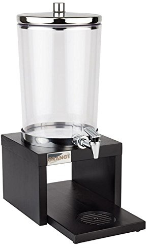 APS 10872 Saftdispenser -BRIDGE-, 31 x 20 cm, H: 42 cm, 4 Liter, 18/8 Edelstahl, SAN, Buche, massiv, Farbton Wenge
