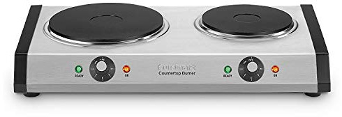 Cuisinart CB-60P1 Countertop Double Burner, Stainless Steel/Black