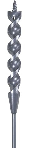 Klein Tools 53718 Flex Bit Auger, 9/16-Inch x 54-Inch Flexible Drill Bit for Pulling Wire Behind Walls