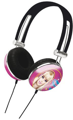LEXIBOOK, Barbie, Stereo Headphones, kids safe volume, foldable and adjustable, pink, Design May Vary