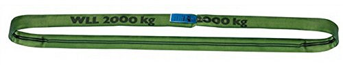 DOLEZYCH Eslinga redonda verde Longitud útil 4 m Capacidad de carga simple 2000kg DIN EN 1492-2