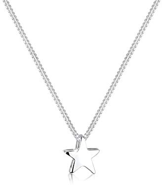 Elli Damen-collar y colgante con forma de estrellas de la tendencia de símbolo de 925 plata - 0102370613_45