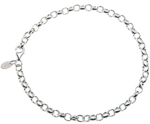 Erbskette Armband - Breite 4mm - 925 Silber, Länge wählbar von 16cm-25cm