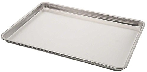 Vollrath 5303 Wear-Ever Half Size 18 Gauge 13 x 18 Wire in Rim Aluminum Bun/Sheet Set of 3