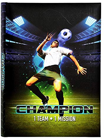 Goldbuch, Freundebuch A5 Champion, 21x15cm, 72 Seiten, Fußball-Motiv, 41233