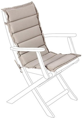 Bizzotto Trapuntato per Schienale Medio Grigio-Arredo Giardino Cuscini, Multicolore, Unica