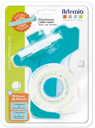 Artemio Click Click Etikettengerät, großes Modell, 14 cm, Rose