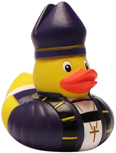 DUCKSHOP I Bischof-Badeente I Quietscheente I L: 11 cm