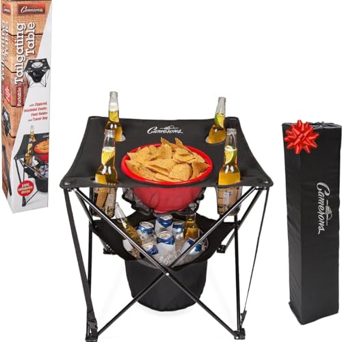Camerons All-in-One Tailgating Table, Portable Folding Camping Table