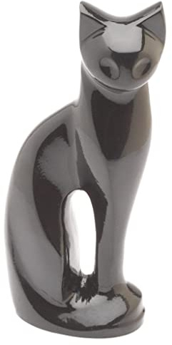 Urns UK Gedenkurne, Katze, schwarz, 24,1 cm
