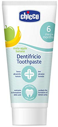 Chicco tandkräm, äpple/banansmak, 50 ml