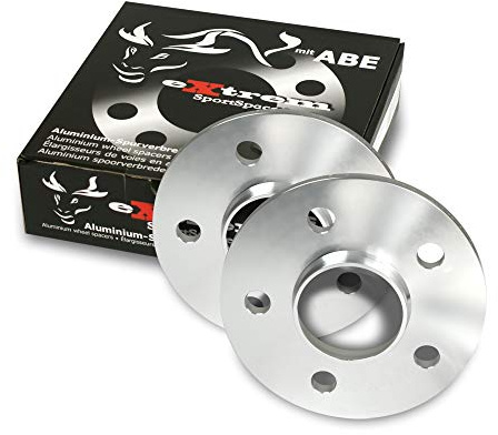 JOM 780011 Cales Elargisseurs de voies 20mm (paire) - 10mm (épaisseur par Cale) Entraxe 5/112, Alésage central 66,6 mm, Av. Centrage