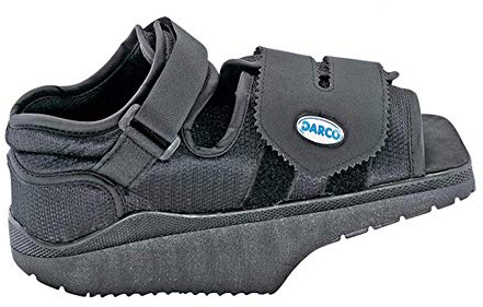 Darco Orthowedge Shoe, Orthapaedic Shoe, For Injury and Recovery, Rehabilitation and Physio, Black, X-Small