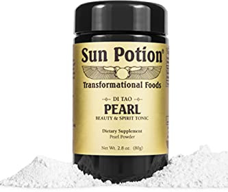 Sun Potion Pearl Powder – Levigated Freshwater Pearl Supplement, Beauty from Within, Radiance & Skin Support, Calcium & Trace Minerals, 100% Pure, 111g