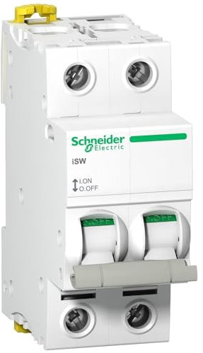 Schneider Electric - Acti9, iSW interrupteur-sectionneur 2P 63A 415VAC - A9S65263
