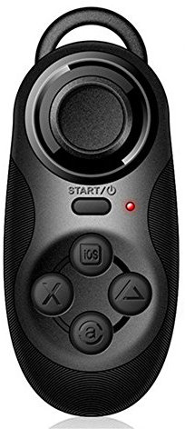Tenlacum Mini Wireless Bluetooth Game Obturateur Controller pour Smart Phone Gamepad Joystick pour Lunettes 3D VR, iPhone, Samsung, contrôleur + câble de Jeu télévisé Tablet PC