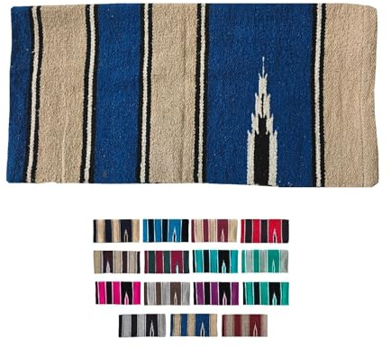 NETPROSHOP Navajo Westerndecke Baumwolle Sattelunterlage Satteldecke, Farbe:Blau