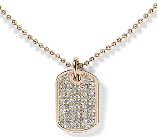 Tommy Hilfiger Jewelry Damen-Kette mit Anhänger Classic Signature Edelstahl Gold 61 cm - 2700749