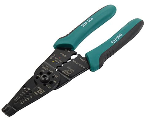 Brüder Mannesmann Werkzeuge M10875 - Pinza spelafili e pinza per schiacciare