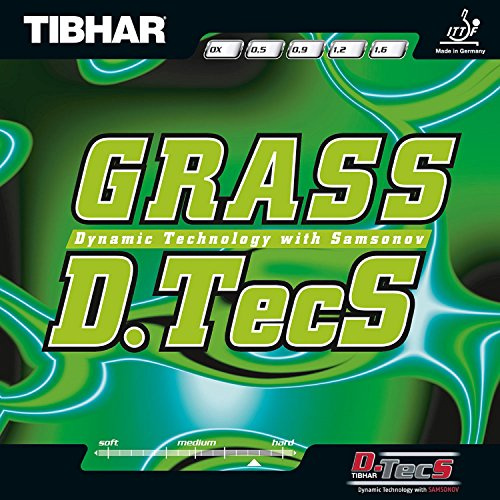 TIBHAR GRASS D TECS TABEL TENNIS RUBBER Röd 1.6 mm