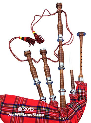 McWilliams Dudelsack mit Schottenkaro, professionell, schottischer Highland-Dudelsack mit FNS-Halterungen, RS