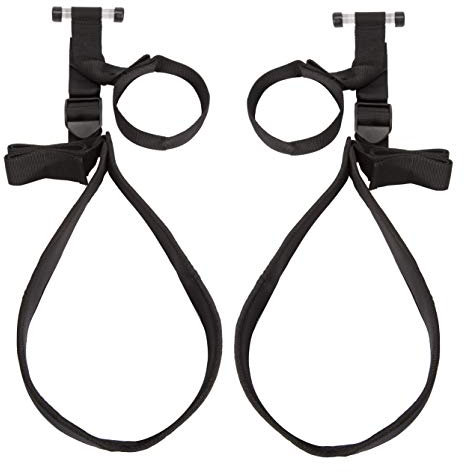 Lovehoney Bondage Boutique Sex Swing - 73 Inch Over The Door Adjustable Strong Sex Swing for Couples - 31 Inch Thigh Supports - Black