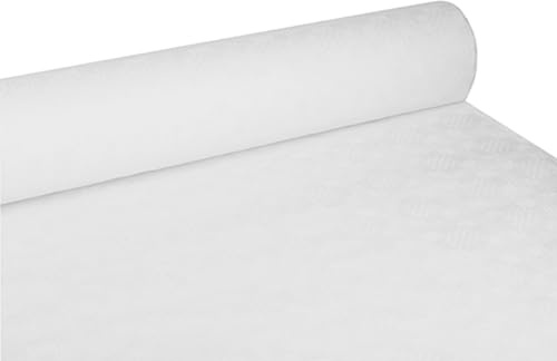 Papstar 1 Karton = 3xDamasttischtuch 100 m x 1,2 m weiss 18548