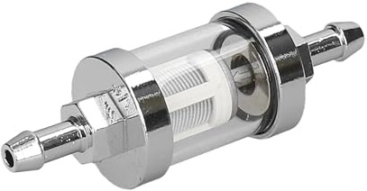 JMP Kraftstofffilter 8mm chrom Glaskörper