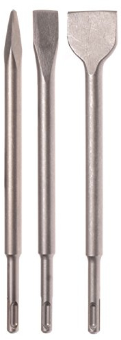 Projahn 99956 Meißel-Satz ECO 3-tlg. , Meißel Set für Ab- und Durchbrucharbeiten geeignet , optimale Standzeiten auch für schwerste Abrissarbeiten , Werkzeugaufnahme SDS-plus, 250mm